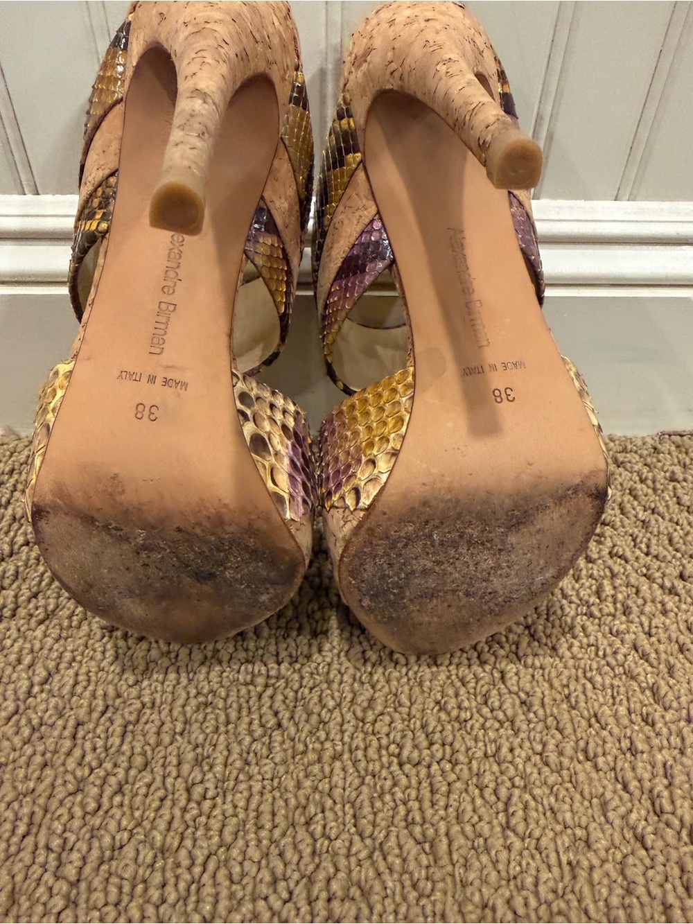 Alexandre Birman python and cork mule - Picture 7 of 7